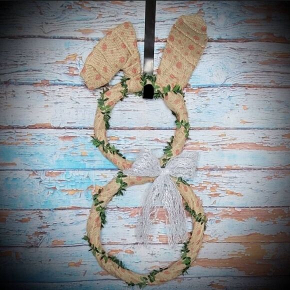 Easter Bunny Spring Wreath  - Picture 1 of 1